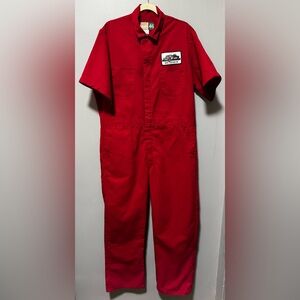 Vintage WearGuard Short Sleeve Coveralls Size 46 Hummer Patch Workwear USA